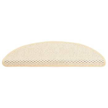  Treppenmatten Selbstklebend Sisal-Look 15 Stk. 56x17x3 Berber