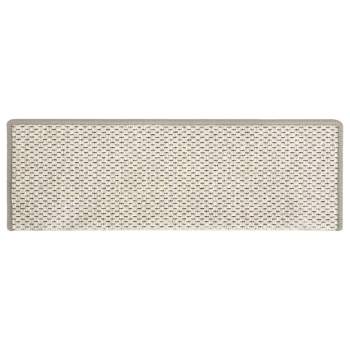  Treppenmatten Selbstklebend Sisal-Optik 15 Stk. 65x21x4cm Beige