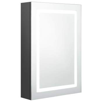  LED-Spiegelschrank fürs Bad Grau 50x13x70 cm