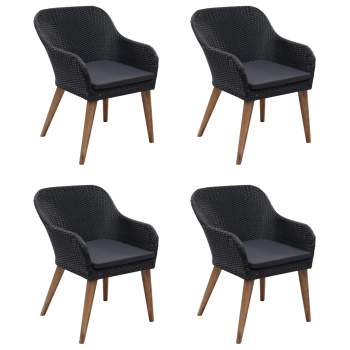  5-tlg. Garten-Essgruppe Schwarz