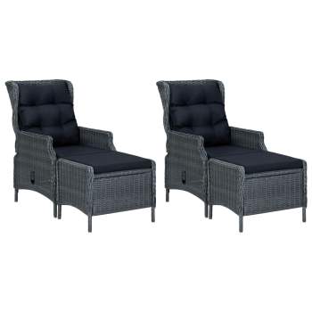 Preview:  7-tlg. Garten-Essgruppe Dunkelgrau