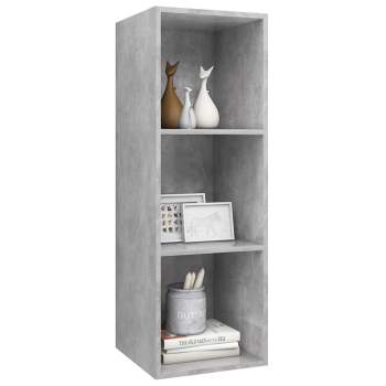 Preview:  TV-Wandschrank Betongrau 37x37x107 cm Holzwerkstoff