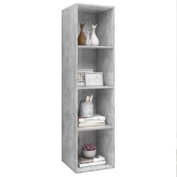 Preview:  TV-Wandschrank Betongrau 37x37x142,5 cm Holzwerkstoff