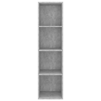  TV-Wandschrank Betongrau 37x37x142,5 cm Holzwerkstoff