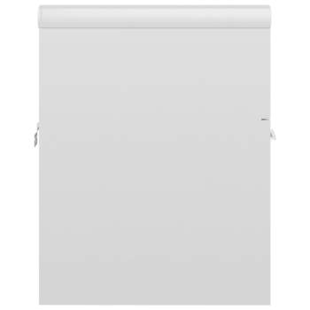  Waschbeckenunterschrank mit Einbaubecken Hochglanz-Weiß