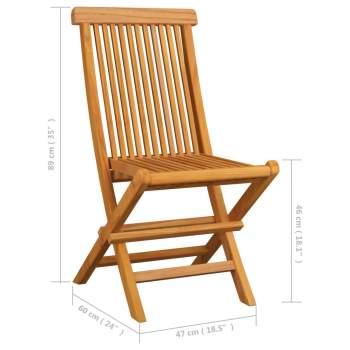  Klappbare Gartenstühle 8 Stk. Massivholz Teak