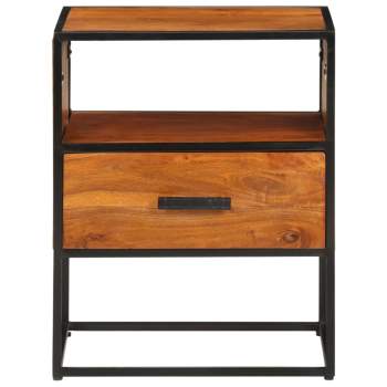 Preview: Nachttisch 40x30x50 cm Massivholz Akazie 