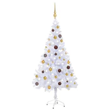  Künstlicher Weihnachtsbaum Beleuchtung Kugeln 150cm 380 Zweige