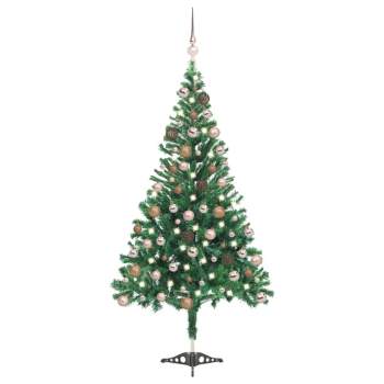  Künstlicher Weihnachtsbaum Beleuchtung Kugeln 120cm 230 Zweige