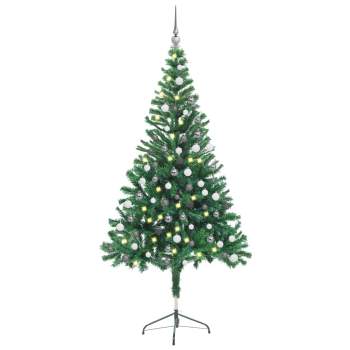  Künstlicher Weihnachtsbaum Beleuchtung Kugeln 150cm 380 Zweige