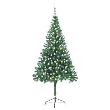  Künstlicher Weihnachtsbaum Beleuchtung Kugeln 210cm 910 Zweige