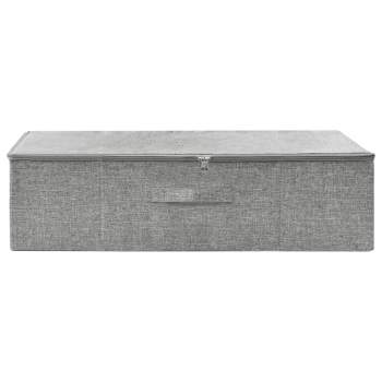 Aufbewahrungsbox Stoff 70x40x18 cm Grau