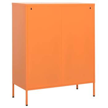 Lagerschrank Orange 80x35x101,5 cm Stahl    