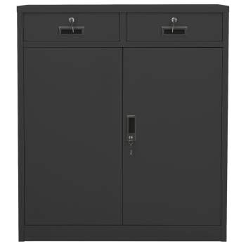 Büroschrank Anthrazit 90x40x102 cm Stahl