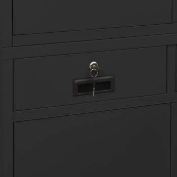Büroschrank Anthrazit 90x40x180 cm Stahl 