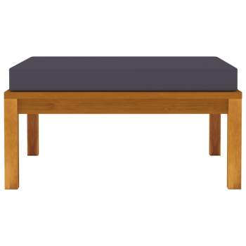 3-tlg. Garten-Lounge-Set mit Auflage Massivholz Akazie