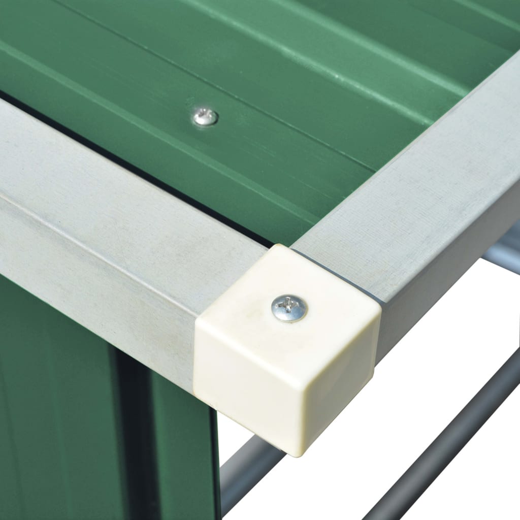 Brennholzlager Verzinkter Stahl 163 x 83 x 154 cm Grün - sinni.ch