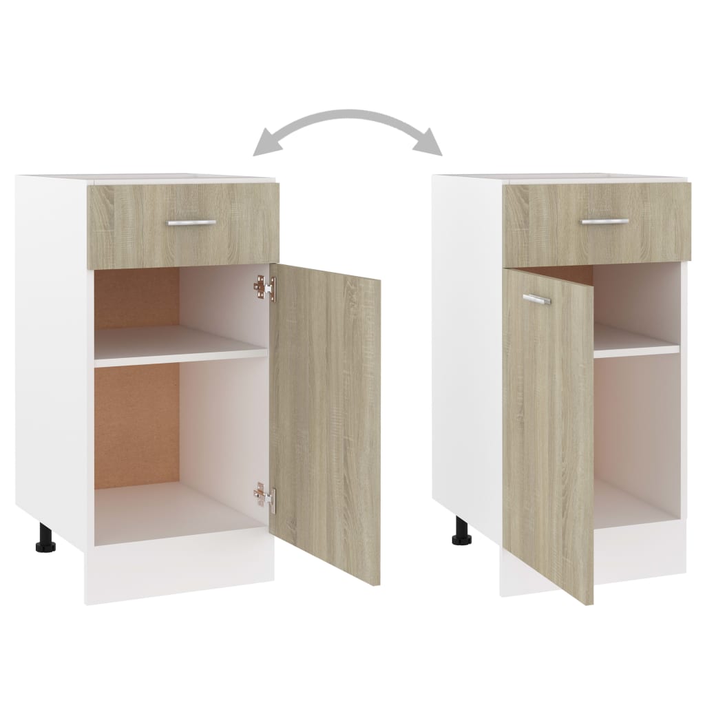 Küchenschrank SonomaEiche 40x46x81,5 cm Spanplatte sinni.ch