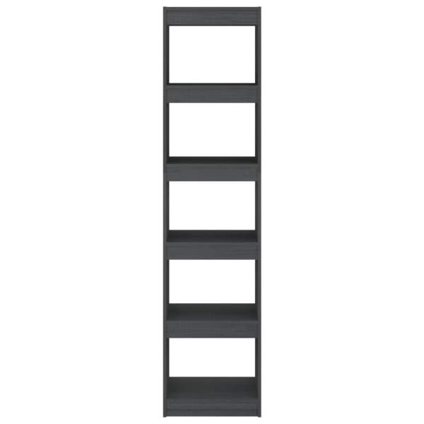  Bücherregal/Raumteiler Grau 40x30x167,5 cm Massivholz Kiefer
