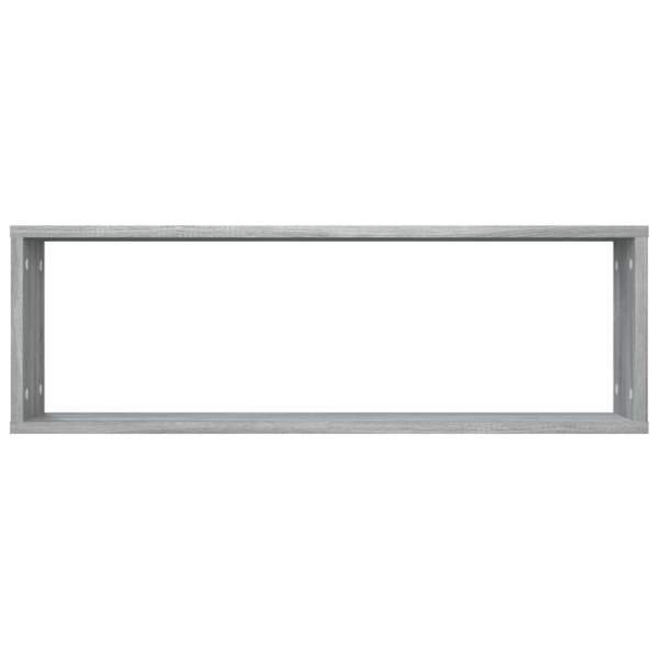  Wandregale 4 Stk. Grau Sonoma 80x15x26,5 cm Holzwerkstoff