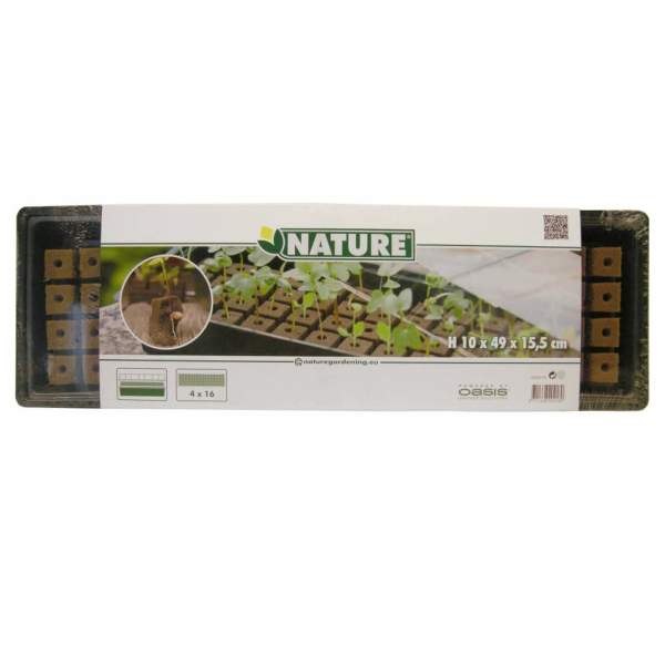 Nature Mini Gewächshaus Set 4x16 Zellen