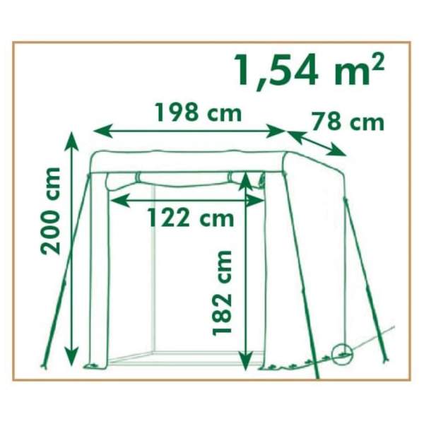 Nature Tomatengewächshaus 198x78x200 cm