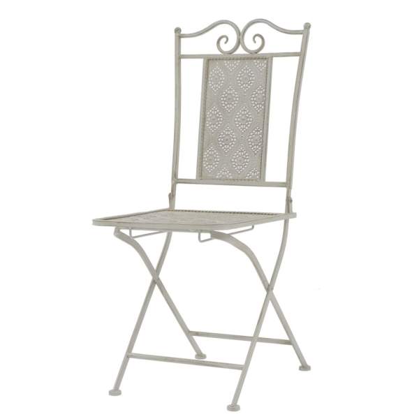  3-tlg. Bistro-Set Stahl Grau