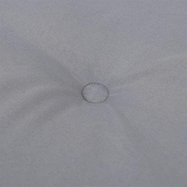  Gartenstuhlauflagen für Hochlehner 4 Stk. Grau 120x50x3cm Stoff