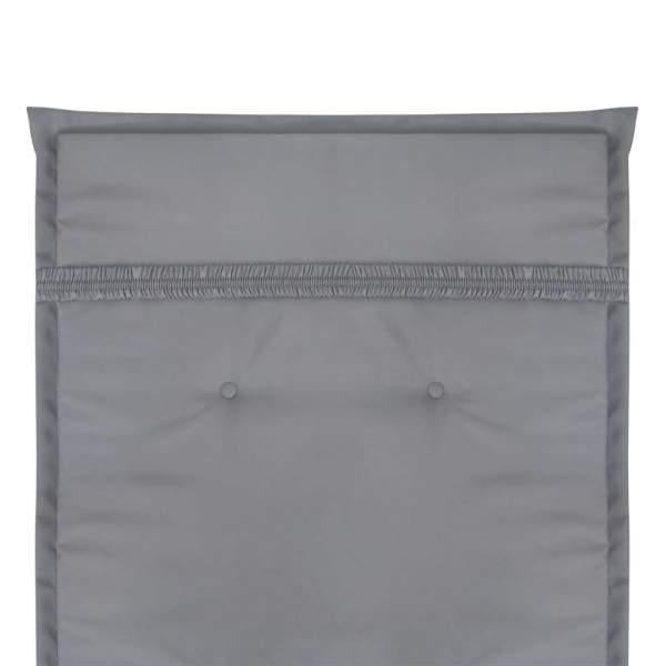  Gartenstuhlauflagen für Hochlehner 4 Stk. Grau 120x50x3cm Stoff
