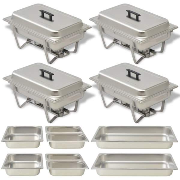  Chafing Dish Set 4-tlg. Edelstahl