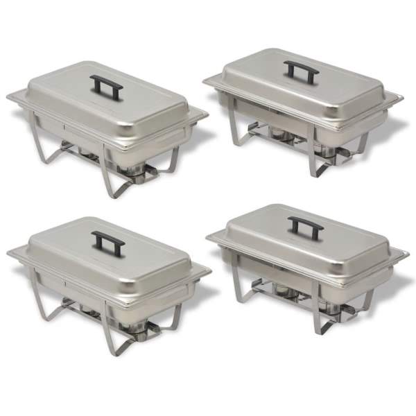  Chafing Dish Set 4-tlg. Edelstahl