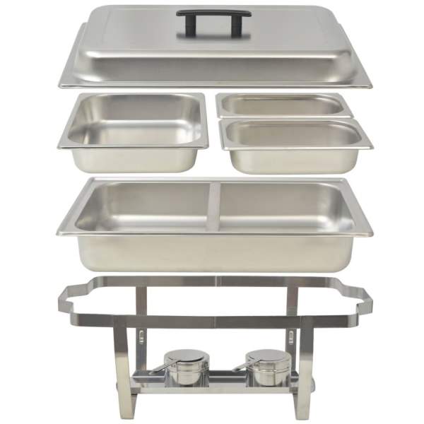  Chafing Dish Set 4-tlg. Edelstahl