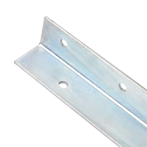   Bodenanker L-Form für Spielturm 2 Stk. Stahl 5 x 5 x 50 cm