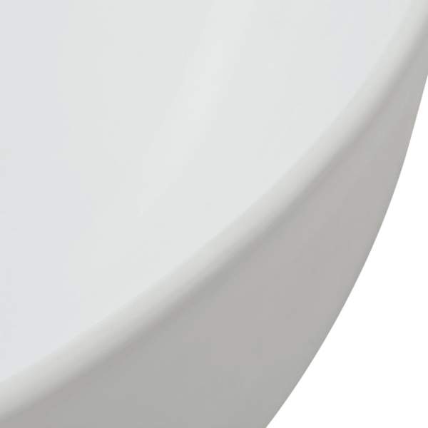  Waschbecken Dreiecksform Keramik Weiß 50,5 x 41 x 12 cm