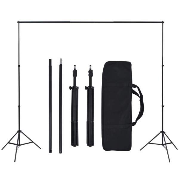  Fotostudio-Set mit 5 farbigen Hintergründen und einstellbarer Aufhängung