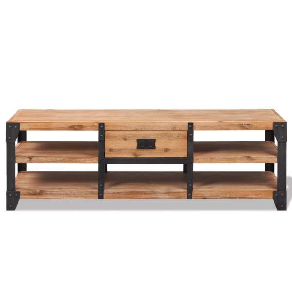  TV-Schrank Massivholz Akazie 140x40x45 cm