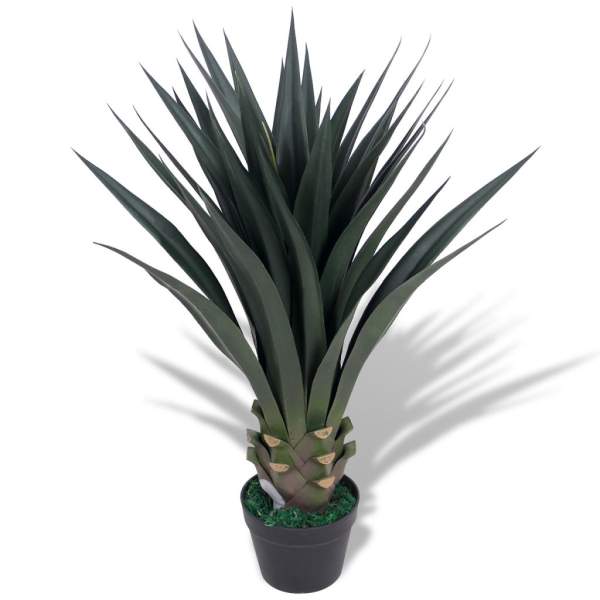  Künstliche Yucca-Pflanze mit Topf 85 cm Grün