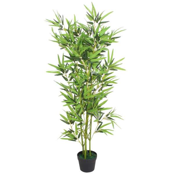  Künstliche Bambuspflanze mit Topf 120 cm Grün