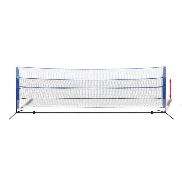  Badmintonnetz-Set mit Federbällen 500 x 155 cm