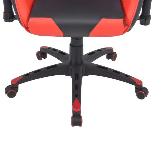  Bürostuhl Gaming-Stuhl Neigbar Kunstleder Rot