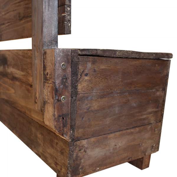  Sitzbank Massives Mahagoniholz 86x40x60 cm