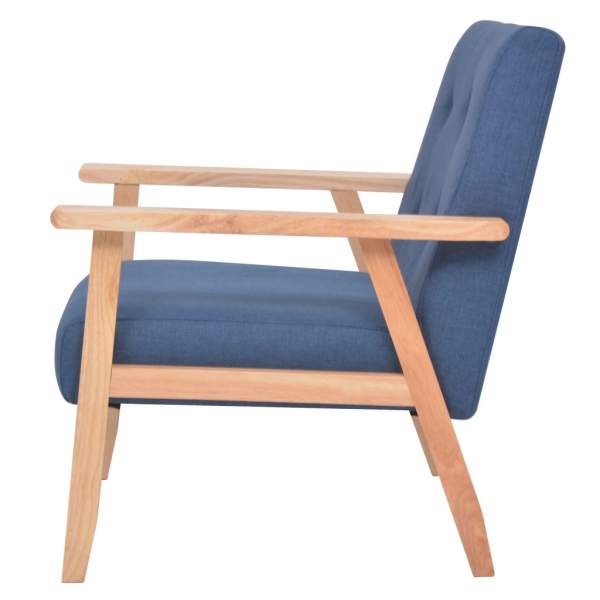  Sessel Stoff Blau