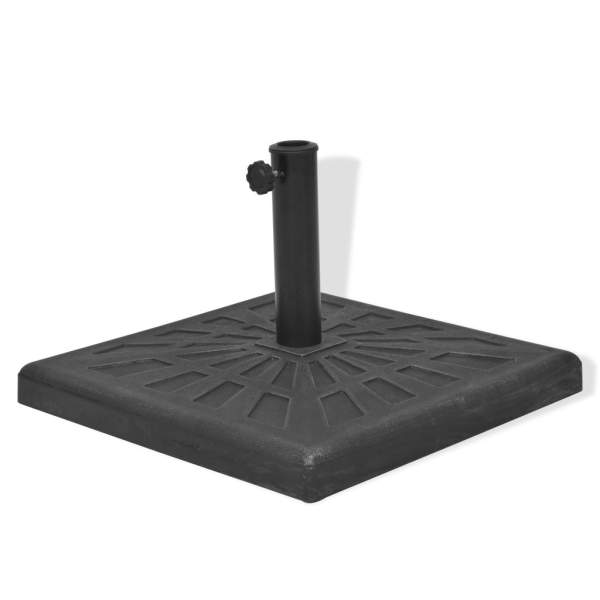  Sonnenschirmständer Quadratisch Schwarz 12 kg