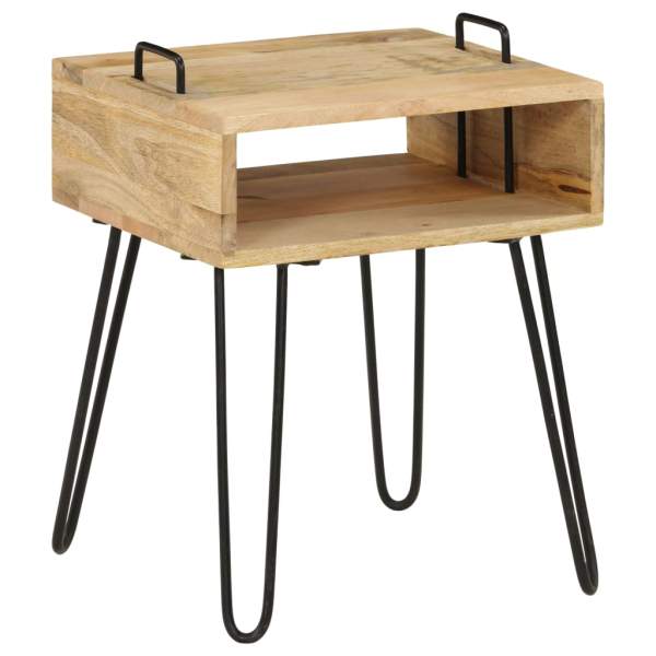  Nachttisch Massivholz Mango 40×34×47 cm