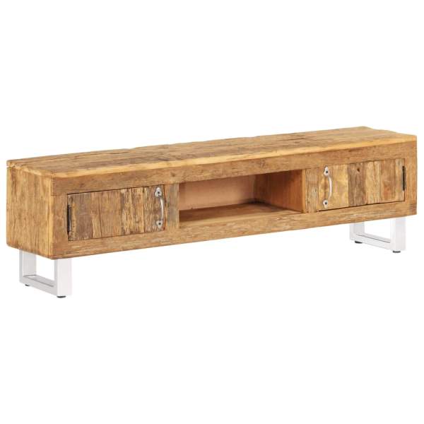  TV-Schrank Bahnschwellen-Holz Recycelt Massiv 140 x 30 x 40 cm