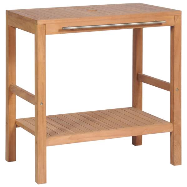  Waschtischunterschrank Teakholz Massiv 74 x 45 x 75 cm