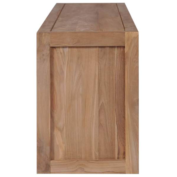  TV-Schrank Massivholz Teak Natur 120×30×40 cm