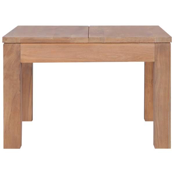  Couchtisch Massivholz Teak Natur 60x60x40 cm