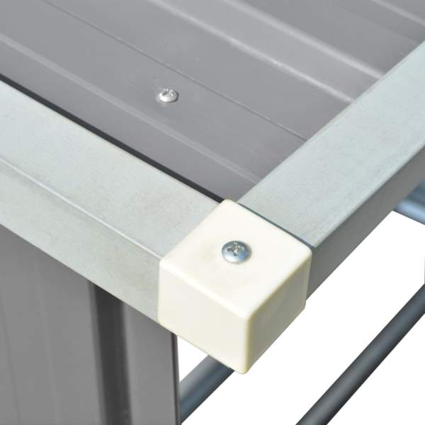 Brennholzlager Verzinkter Stahl 163 x 83 x 154 cm Grau - sinni.ch