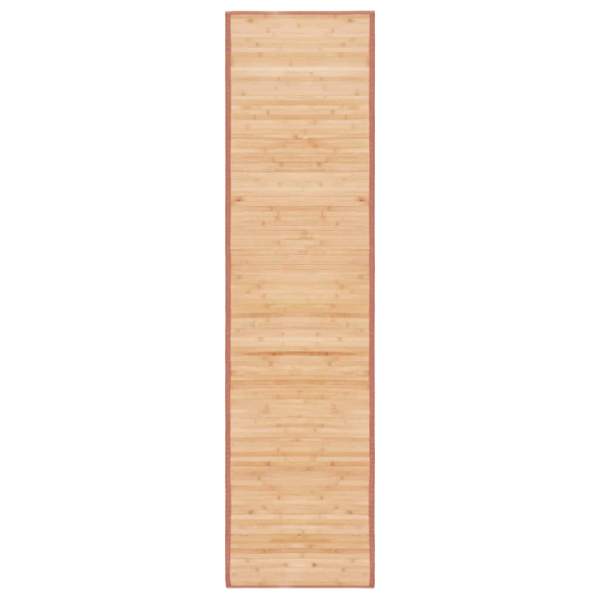  Teppich Bambus 80x300 cm Braun